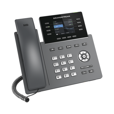 Teléfono IP Wi-Fi, Grado Operador, 8 líneas SIP con 4 cuentas, pantalla a color 2.8", puertos Gigabit, Bluetooth, PoE, codec Opus, IPV4/IPV6 con gestión en la nube GDMS