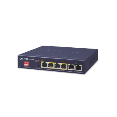 Switch No Administrable 4 Puertos 10/100/1000T 802.3at PoE + 2 Puertos ...
