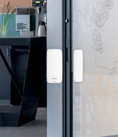 IMOU DOOR CONTACT (ARD311-SW-imou) - Contacto Magnetico Inalambrico, detecta la apertura de puertas y ventanas en un rango de 25-45 mm. Con un indicador LED y frecuencia de 433 MHz, mejora la seguridad del hogar.