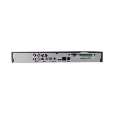 DVR 4 Canales Analógicos + 2 IP / Grabación hasta 8 MP / Soporta 4 Tecnologías (AHD, TVI, CVI, CVBS) / Entradas y Salidas de Alarma y Audio