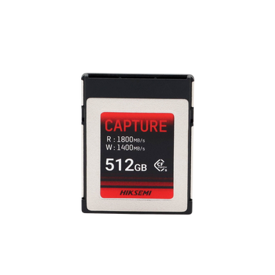 Memoria CFexpress tipo B / Clase 10 de 512 GB / Especializada para Cámaras de Fotografía y Video  / 1800 MB/s Lectura / 1700 MB/s Escritura