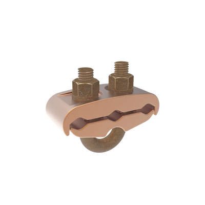 Conector Mecánico para 3 Cables para Calibre  4 AWG  - 2/0 AWG  a Tubería de 3/8" o Varilla 5/8" - 3/4" Perno 3/8".