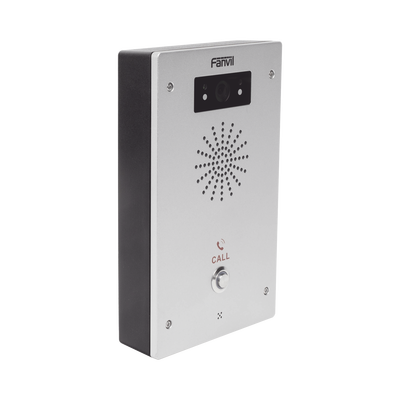 Video Intercomunicador IP, 2 líneas SIP, 2 relevadores con botón para llamada, Onvif, anti-vandálico, PoE, IP65 e IK10, PoE