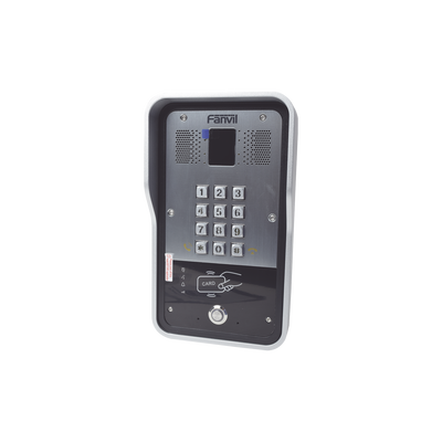 Audio Portero IP  2 líneas SIP con relevador integrado, Lector RFID para acceso por clave numérica, tarjeta o llamada remota, PoE