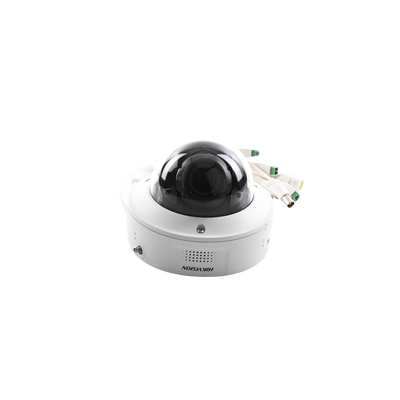 Domo IP 4 Megapixel / Lente Mot. 2.8 a 12 mm / 40 mts IR EXIR / IK10 / IP67 / H.265+ / WDR 140 dB / Captura Facial / DeepinView / Búsqueda por Atributos / 2 Micrófonos Integrados / Micro SD