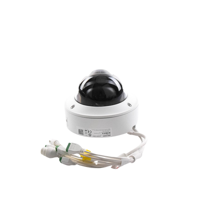 Domo IP 4 Megapixel / Lente Mot. 2.8 a 12 mm / 40 mts IR EXIR / IK10 / IP67 / H.265+ / WDR 140 dB / Captura Facial / DeepinView / Búsqueda por Atributos / 2 Micrófonos Integrados / Micro SD