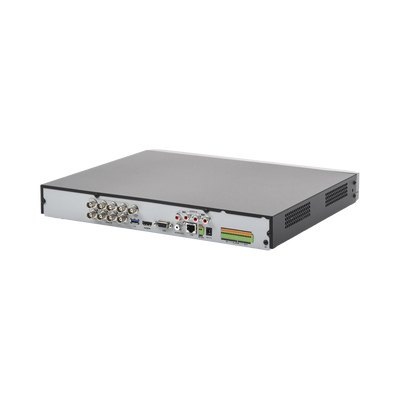 DVR 8 Canales TurboHD + 8 Canales IP / 8 Megapixel (4K) / Acusense (Evita Falsas Alarmas) / Audio por Coaxitron / 2 Bahías de Disco Duro / 8 Entradas de Alarma / 4 Salidas de Alarma / H.265+