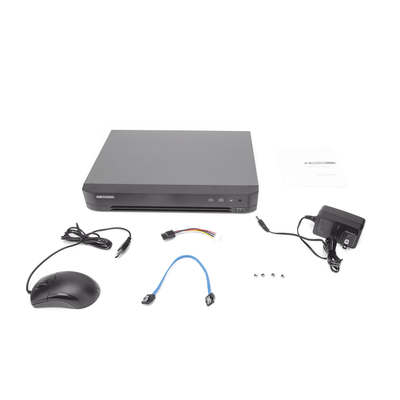 (ACUSENSE / Evita Falsas Alarmas) DVR 4 Megapixel / 16 Canales TURBOHD + 8 Canales IP /  1 Bahía de Disco Duro / Audio por Coaxitron / Salida de Vídeo en Full HD