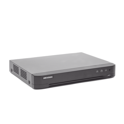 (ACUSENSE / Evita Falsas Alarmas) DVR 4 Megapixel / 16 Canales TURBOHD + 8 Canales IP /  1 Bahía de Disco Duro / Audio por Coaxitron / Salida de Vídeo en Full HD