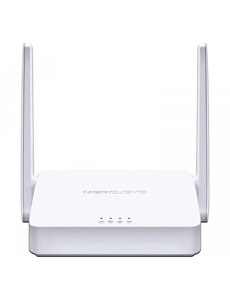 MERCUSYS MW302R -   Router inalámbrico N de 2.4 GHz con velocidad de 300 Mbps, 1 puerto WAN 10/100 Mbps, 2 puertos LAN 10/100 Mbps y 2 antenas de 5 dBi. Compatible con IPv6 e IPTV.