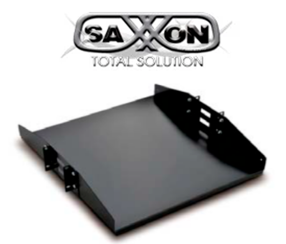 SAXXON 70140202- Charola doble cara para rack/ 19 pulgadas (48.26 cm)/ 2 UR/ Soporta hasta 50 KG