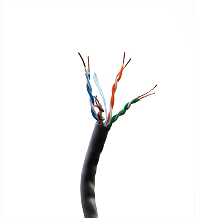 BELDEN 24120081000 - Cable UTP 100% cobre / Categoria 6+ / IBDN / GIGAFLEX 2412 CMR / Color gris / Bobina de 305  Mts