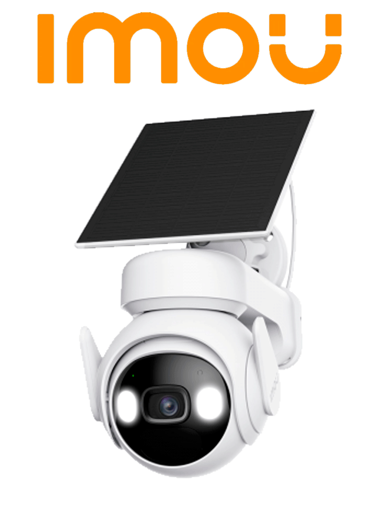 IMOU CELL PT LITE Kit (IPC-K9ECN-3T0WE/FSP12-TYPEC) - Kit de Cámara WiFi Cell PT LITE de 3MP con panel solar, lente de 2.8mm y 88° de apertura, audio bidireccional y sensor PIR integrado para detección precisa.