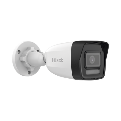 HiLook Series / Bala IP 4  Megapixel  / Lente 2.8 mm / 30 mts IR /  Micrófono Integrado / Exterior IP67 / PoE / dWDR / H.265+ / ONVIF