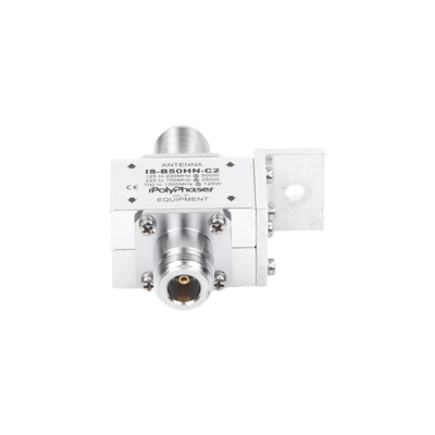 Protector RF Coaxial Para 125 a 1000 MHz Con Ceja Frontal Con Conectores N Hembra en Ambos Lados, 50 Ω