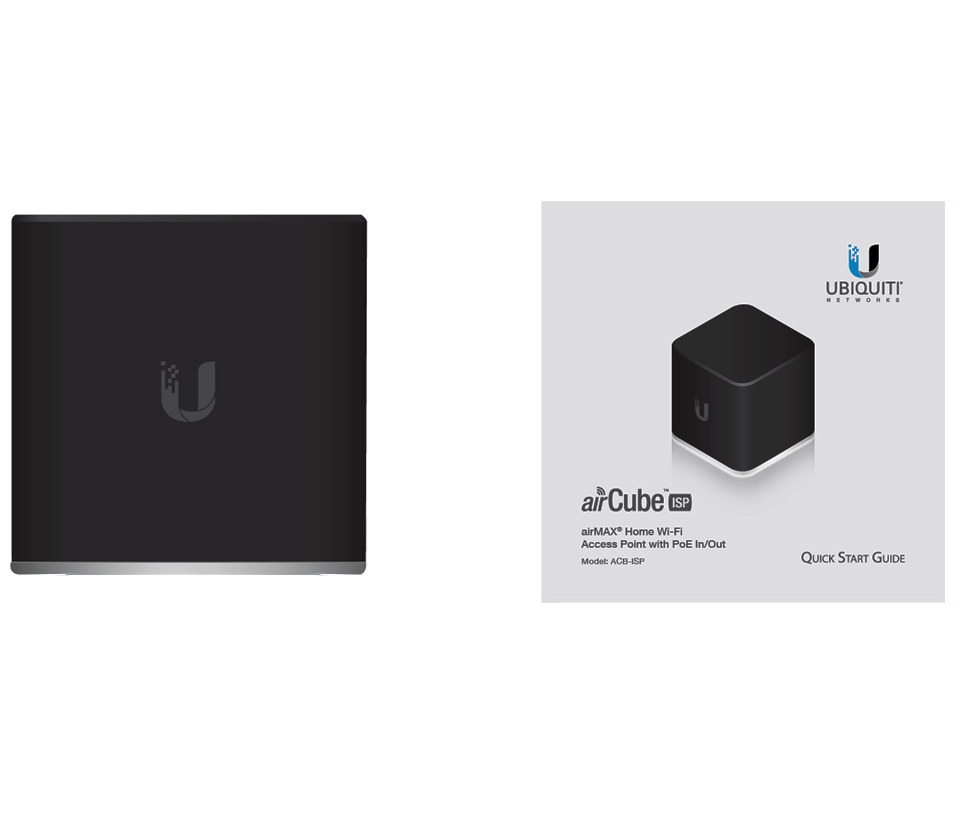 UBIQUITI ACB-ISP - Router inalámbrico AirCube con 4 puertos Fast Ethernet y WiFi 2.4GHz hasta 300 Mbps.
