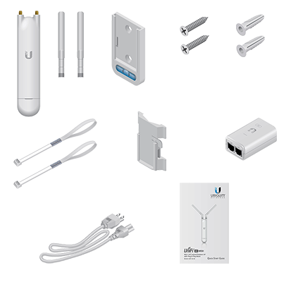 UBIQUITI UAP-AC-M - UniFi Mesh AC: Access Point para exteriores con doble banda 802.11ac, MIMO 2x2, potencia de 20 dBm, hasta 1167 Mbps. Incluye Inyector PoE