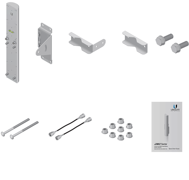 UBIQUITI AM-5G17-90 - Antena sectorial Airmax 5GHz de exterior con 17 dBi y apertura de 90 grados. Compatible con varios modelos, incluyendo ROCKET R5AC LITE, ROCKET LTU, ROCKET RP-5AC-GEN2 y ROCKET M5.