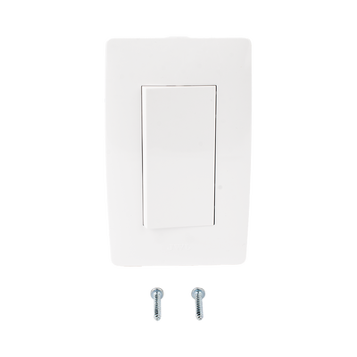Apagador Escalera Sencillo de 10 A/ 127 V CA ~ 60 Hz / Color Blanco.