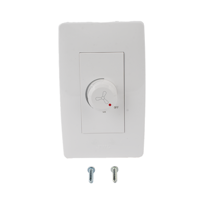 Dimmer Rotativo para Ventilador / 300 W 127 V CA / Color Blanco.