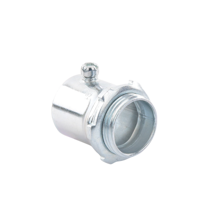 Conector 1" (25mm) pared delgada con tornillo tipo americano galvanizado etiqueta verde
