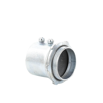 Conector 3/4" (19mm) pared delgada con tornillo tipo americano galvanizado etiqueta verde