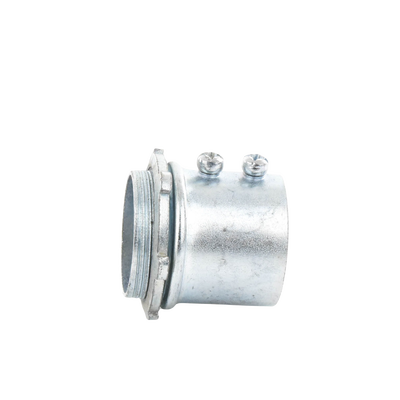 Conector 3/4" (19mm) pared delgada con tornillo tipo americano galvanizado etiqueta verde
