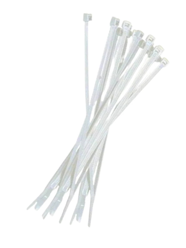 TCE LMG-SZS5X300B - Cincho de Nylon Color Blanco, Bolsa con 100 piezas, Medida 4.6mm Ancho X 300mm Largo, Certificación UL 94V-2