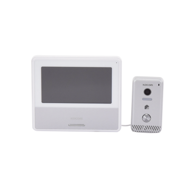 KIT DE VIDEOPORTERO IP COLOR NEGRO / Apertura con app / Súper elegante / Monitor WIFI / Alimentación 110vca