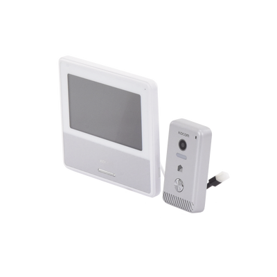 KIT DE VIDEOPORTERO IP COLOR NEGRO / Apertura con app / Súper elegante / Monitor WIFI / Alimentación 110vca