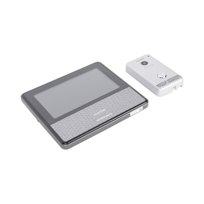 KIT DE VIDEOPORTERO IP COLOR NEGRO / Apertura con app / Súper elegante / Monitor WIFI / Alimentación 110vca