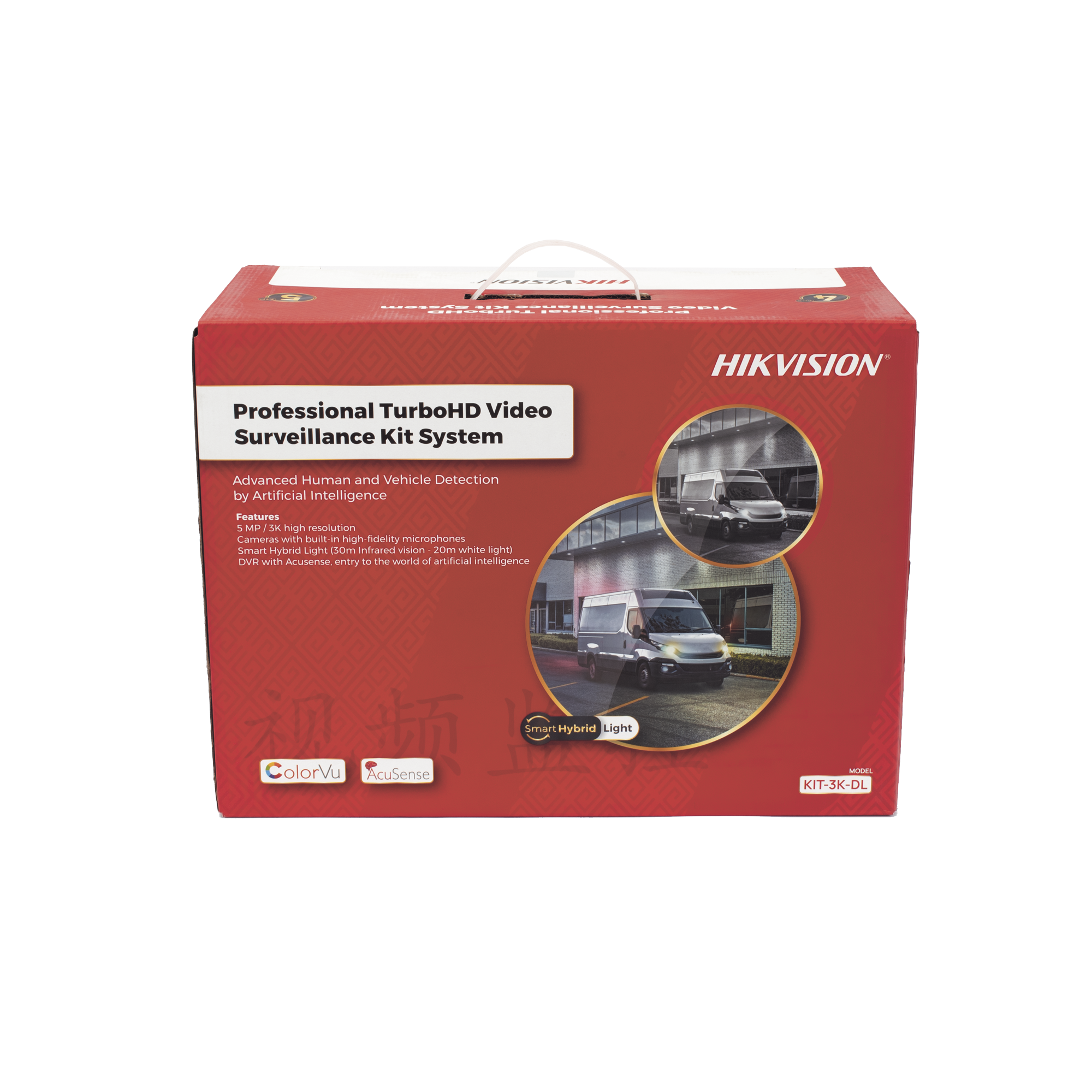 [Dual Light] Kit TurboHD 3K (5 Megapixel) / DVR 4 Canales / 4 Cámaras Bala para Exterior y Metal / Micrófono Integrado / Accesorios de Interconexión / Fuente de Poder