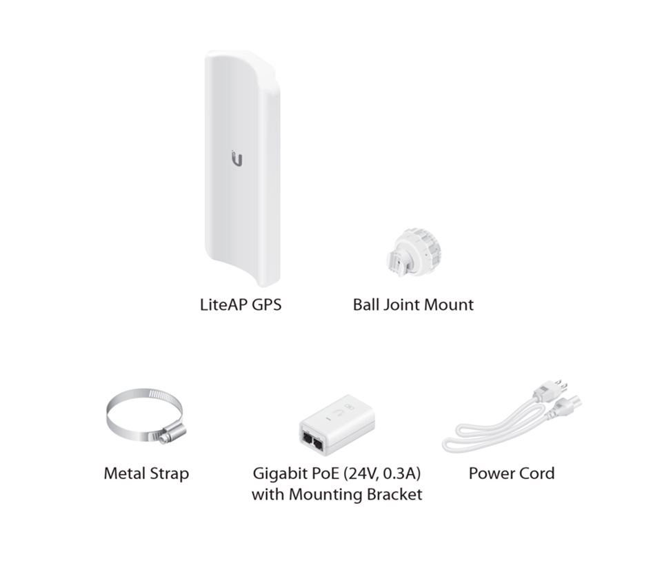 UBIQUITI LAP-GPS - Radio con antena integrada Airmax AC 5.8GHz de exterior con antena sectorial de 17 dBi y 90 grados de apertura. Potencia de 25 dBm, rendimiento hasta 450 Mbps y sincronización GPS.