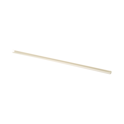 Canaleta LD3 de PVC rígido, con cinta adhesiva para instalación sin herramientas, 19.6 x 11.2 x 1828.8 mm, Color Blanco Mate