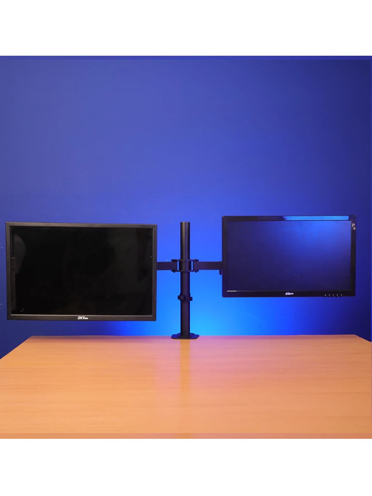 TCE LMG15NB - Soporte de Escritorio para 2 Monitores de 14 a 32" , Carga Máxima 9Kg por brazo , VESA 75x75mm / 100x100mm , Ajuste Inclinación y Rotación