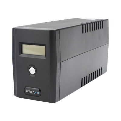 UPS 600VA/360 W Pantalla LCD / Línea Interactiva 120Vca / 6 tomas 5-15R (4 Respaldadas) / Regulación de Voltaje / Protección RJ45