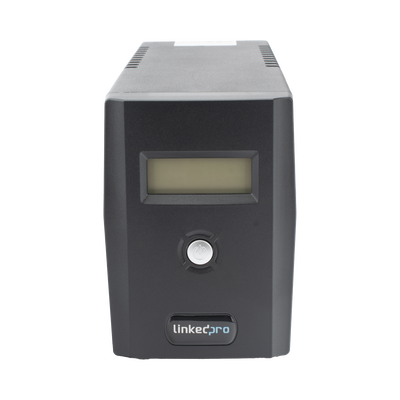 UPS 600VA/360 W Pantalla LCD / Línea Interactiva 120Vca / 6 tomas 5-15R (4 Respaldadas) / Regulación de Voltaje / Protección RJ45