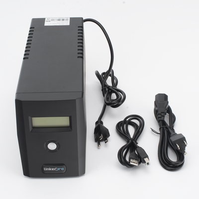 UPS 600VA/360 W Pantalla LCD / Línea Interactiva 120Vca / 6 tomas 5-15R (4 Respaldadas) / Regulación de Voltaje / Protección RJ45