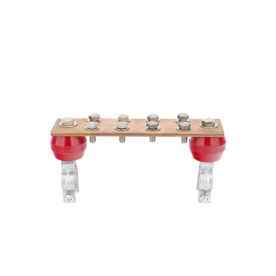 Barra Unión 1000A / 100% Cobre / Torre STZ30-45 / Aisladores Rojos / EIA/TIA-BICSI / TMGB-TGB