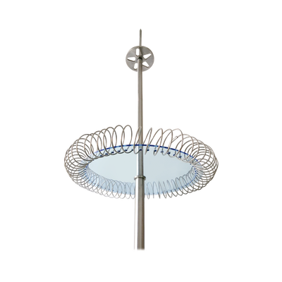Pararrayo Dipolo Corona / Acero Inoxidable / Radio Protección 72° / Altura 1.7 m / NMX-J-549 / NOM-001-SEDE