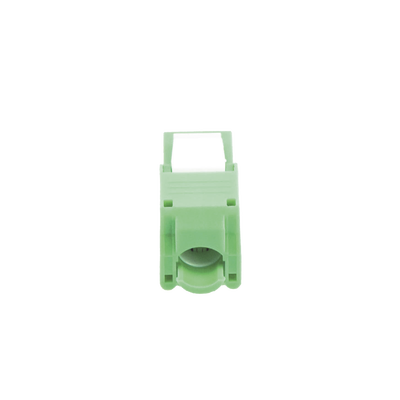 Módulo Jack Keystone Cat5e (Toolless), con Terminación en Ángulo 180 - Color Verde, Compatible con Faceplate y Patchpanel Linkedpro