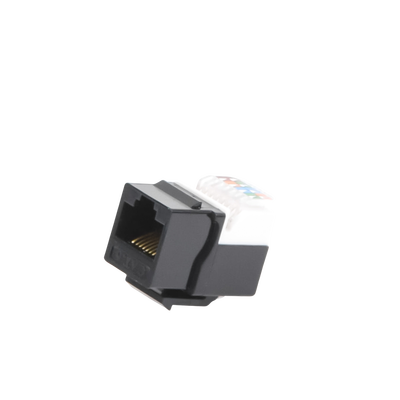 Módulo Jack Cat6 sin herramienta (toolless) keystone - Color Negro