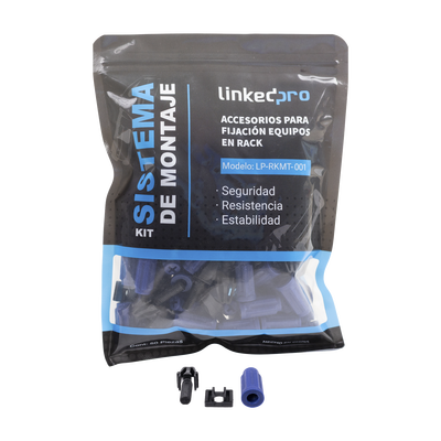 Kit de Montaje Rápido para Equipos en Rack / No más Tuercas Enjauladas / Soporta hasta 50 kg (50 Piezas)