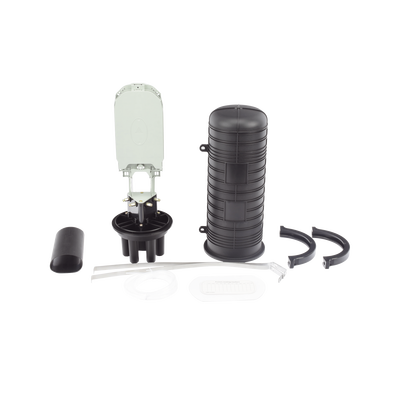 Caja de Distribución de Fibra Óptica Vertical Tipo Domo, 48 Empalmes (Expandible Hasta 96 Empalmes con Charola LP-SCV-48-ST), Exterior, IP68