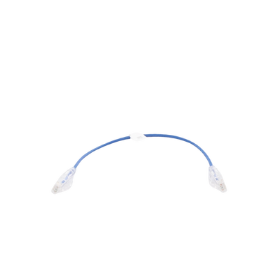 Cable de Parcheo Slim UTP Cat6 - 30 cm (11.81 Pulgadas) Azul Diámetro Reducido (28 AWG)