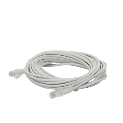 Cable de Parcheo Slim UTP Cat6A - 10 Metros (32.81 Pies) Blanco, Diámetro Reducido (28 AWG)