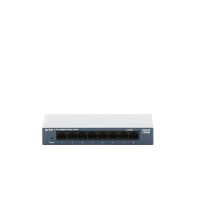 Switch de escritorio Gigabit de 8 puertos 10/100/1000Mbps, carcasa metálica
