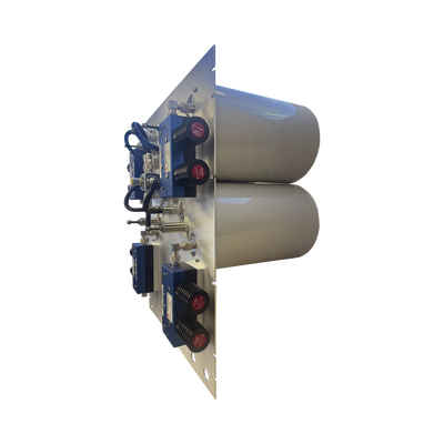 Combinador en Panel para Rack 19" 400-512 MHz, 4 Canales (8" Diam.) 250 kHz, 100/150 Watt, N Hembras.