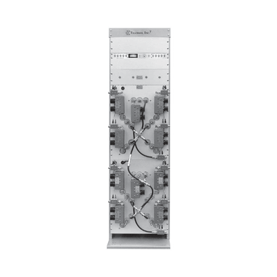 Combinador Panel en Rack 19" de 746-806/ 800-869 MHz, 4 Canales (8" Diam.), 250 kHz, 150 Watt, N Hembras.