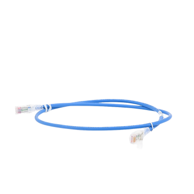 Patch Cord MC5 Modular Cat5e UTP, CM/LS0H, 2.13 Metros (7 Pies), Color Azul, Versión Bulk (Sin Empaque Individual)